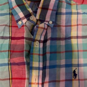 Polo Ralph Lauren Long Sleeve Button Down Shirt Size Large Classic Fit